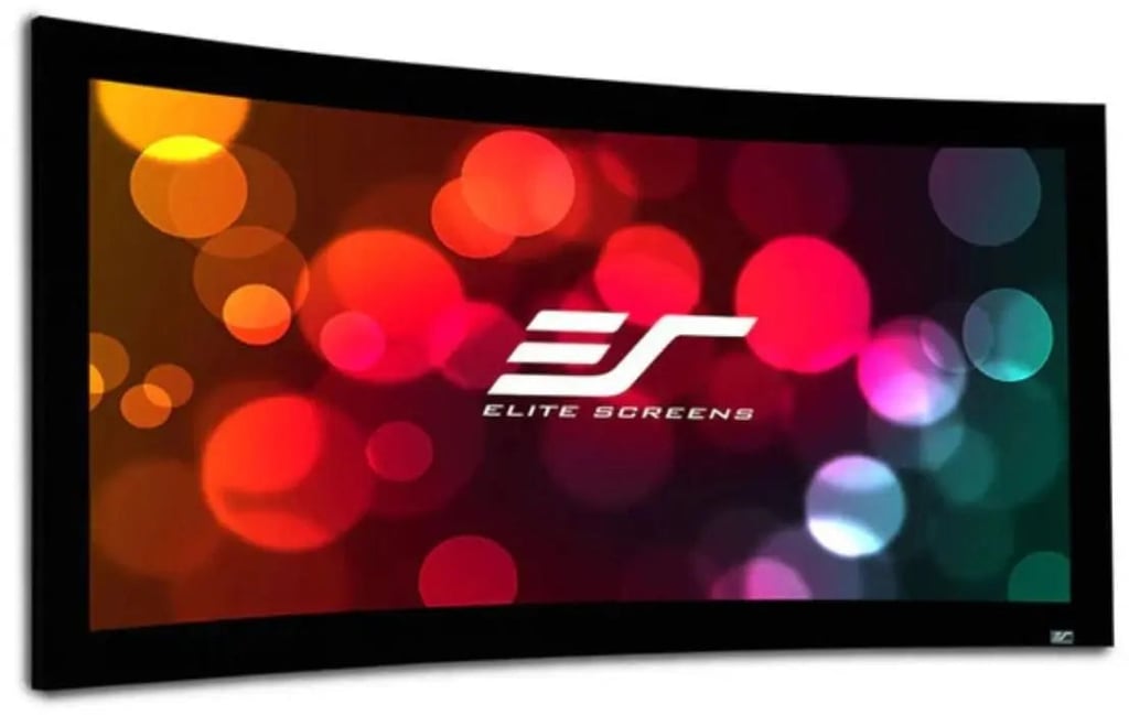 Elite Screens CURVE200WH1 Lunette Series - 200 Inches CineWhite Curve Fixed Frame Projection Screen