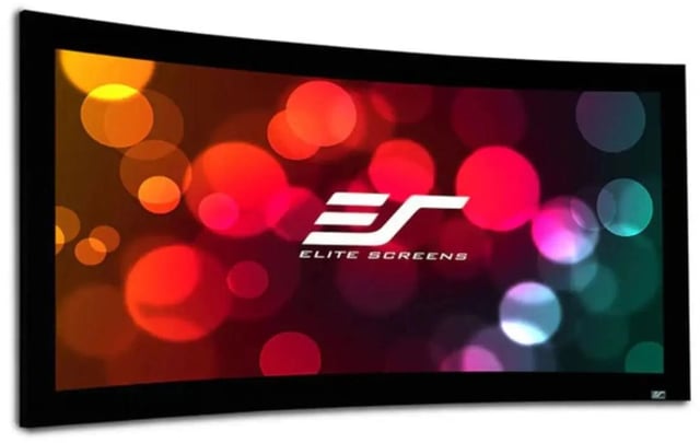 Elite Screens CURVE200WH1 Lunette Series - 200 Inches CineWhite Curve Fixed Frame Projection Screen