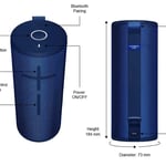 Ultimate Ears Boom 3 Portable Bluetooth Wireless Speaker Blue thumbnail 2