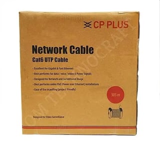 CP Plus CAT6 305mtrs UTP Copper Cable (CP-EUT-6TGL23-305)