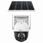 Trueview 4G Sim 4Mp PTZ Solar Sim CCTV Camera with Solar Panel, Surveillance for Agriculture, Remote Area & Construction Site thumbnail 1