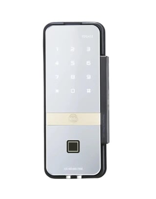 YALE YDG 413 GL Biometric Smart Glass Door Lock, Mirror Finish