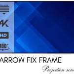 ELCOR, ezCinema Acoustically Fix frame projector screen 100-inch Diagonal In 16:9 Ratio, UHD/3D/4K Technology thumbnail 1