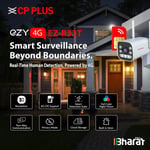 CP PLUS 3MP Outdoor Bullet CCTV Camera | 4G SIM-Based Wireless Security Camera| Two-Way Audio | EZ-R33T thumbnail 2
