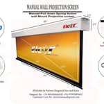 Elcor Manual Wall Spring Action 4k Full Hd Projector Screen thumbnail 3