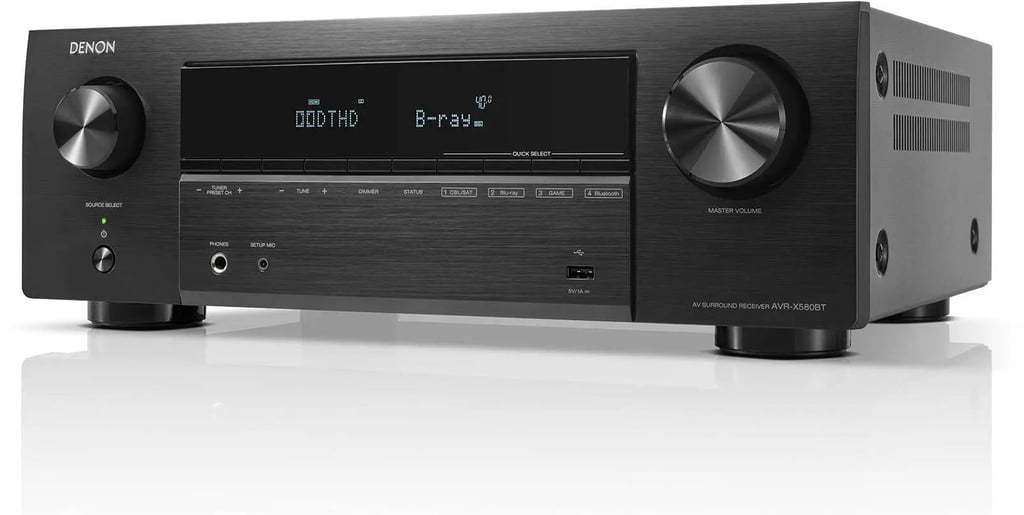 Denon Avr-x580bt Dolby And Dtx Hd 8k Home theater