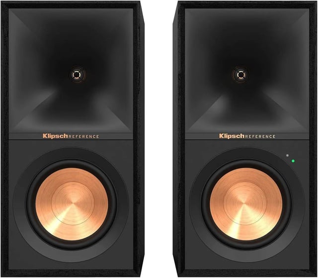 Klipsch R-50pm Powered Speakers With 5.25â€³ Woofers, Black (pair)