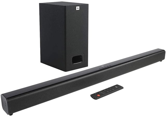 Jbl Cinema Sb130 2.1 Channel Soundbar With Wired Subwoofer (110w, Dolby Digital, Extra Punchy Bass)