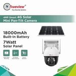 Trueview 4G Sim 4Mp PTZ Solar Sim CCTV Camera with Solar Panel, Surveillance for Agriculture, Remote Area & Construction Site thumbnail 2