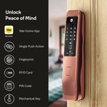 Yale YMI 70 RB - A Series, Push Pull Smart Lock, Red Bronze (Bluetooth Module and Wifi Bridge Included) thumbnail 3