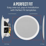 Polk Audio Rc6s Ceiling Stereo Speaker Perfect Match For Indoor/outdoor Placement Bath, Kitchen,covered Porches(each) thumbnail 4