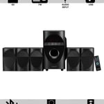 Philips Spa5190b/94 5.1ch 90w Bluetooth Home theatre thumbnail 2