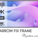ELCOR, ezCinema ALR Fix frame Projector Screen 137-inch Diagonal In 16:10 Ratio, UHD/3D/4K Technology thumbnail 1