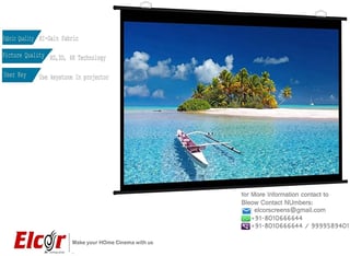 Elcor 5 X 7 Ft Hdr Support Projector Screen
