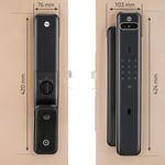 Yale Luna Pro+ Smart Lock with Face scan technology, Fingerprint, PIN, RFID and Manual Key (Bluetooth Module and Wifi Bridge Included) thumbnail 4