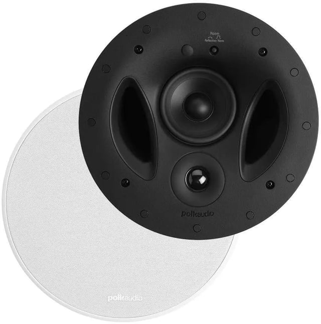 Polk Audio Vs 90 Rt 3 Way In Ceiling Speaker Vanishing Series Dual Band Pass Low Frequencies Speaker(each)