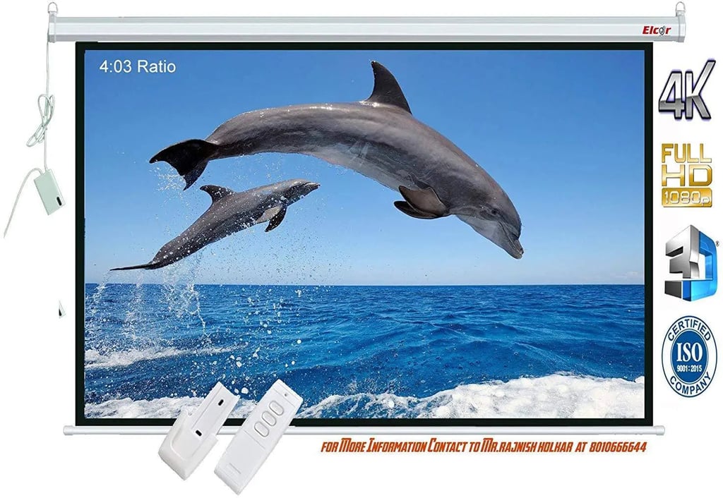 Elcor 5ft X 7ft 100 Inch tripod type Projector Screen