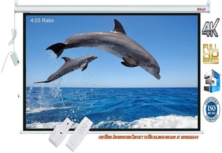 Elcor 5ft X 7ft 100 Inch tripod type Projector Screen