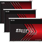 ELCOR Manual Wall series No-Auto lock System,4:03 Ratio, 8ft.height x 10ft.width 150 Inch Diagonal in HD,3D,4K technology thumbnail 2