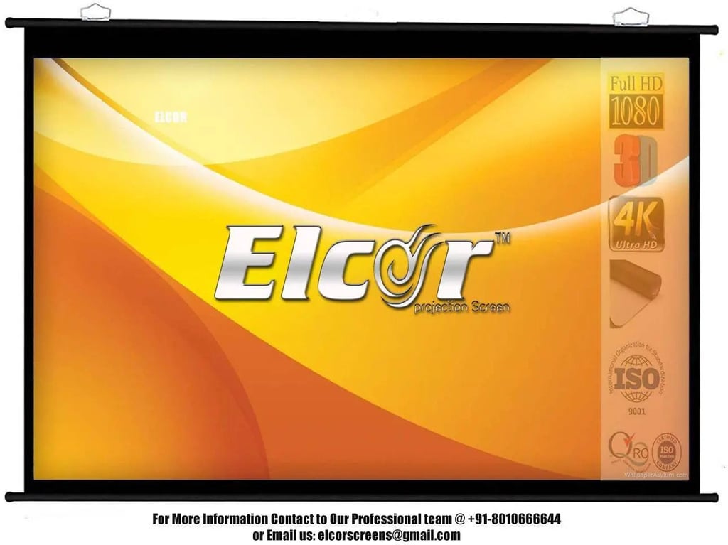 Elcor 4k 72 X 96 Inches Projector Screen