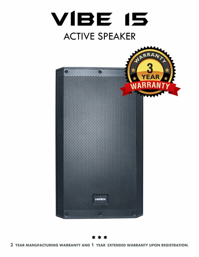 Hawk VIBE 15 2000 Watts 15 inches Active Speaker