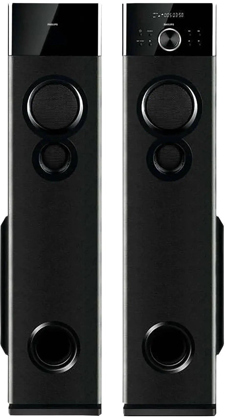 Philips Audio Spa9125 2.0ch 130w Multimedia tower Speakers Pair