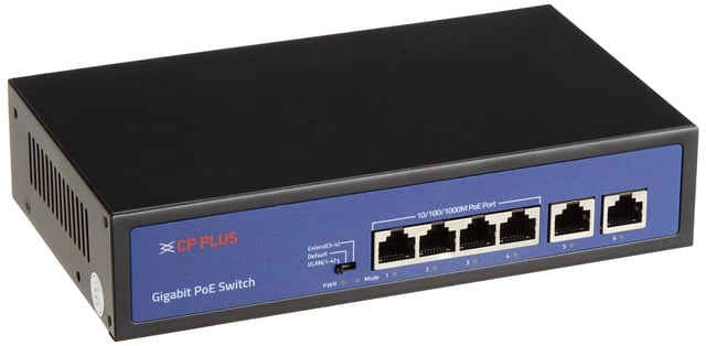 CP Plus 4 Port Giga PoE Switch (CP-DNW-GPU4G2-48)