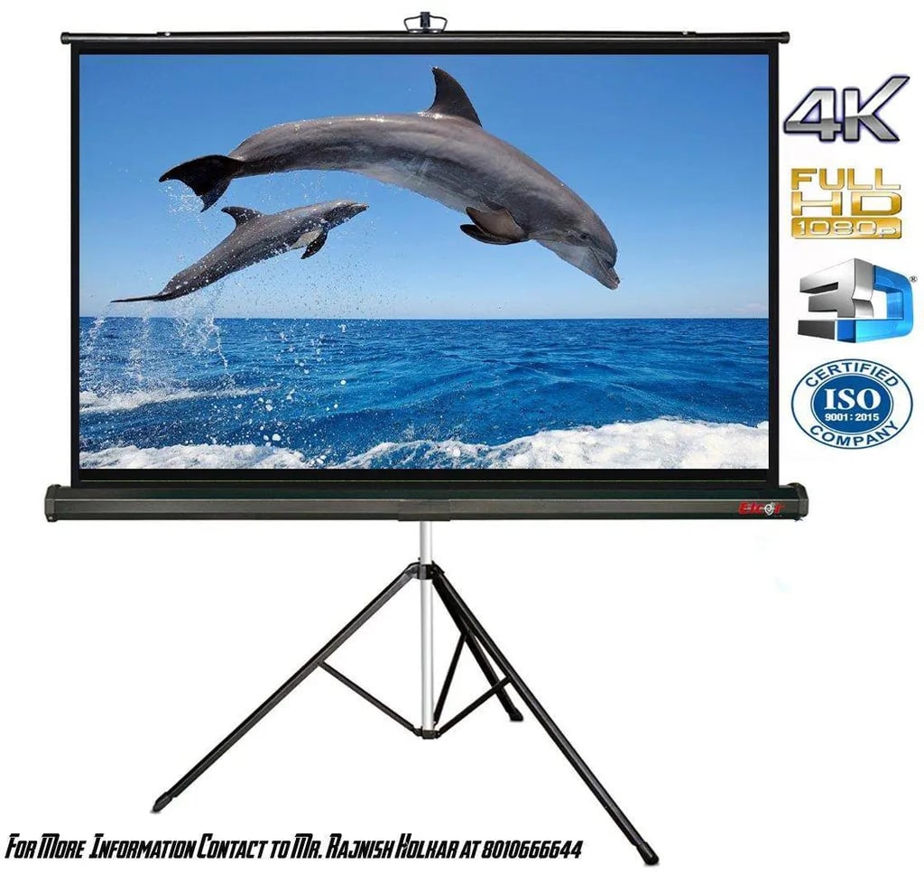 Elcor High Gain 7ft X 5ft Projector Screen Stand