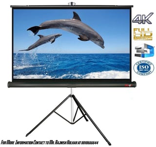 Elcor High Gain 7ft X 5ft Projector Screen Stand