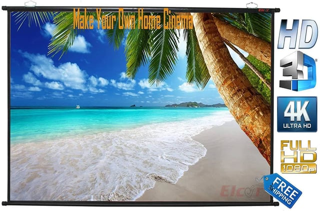 Elcor Map type 100 Inch 3d And 4k Projector Screen