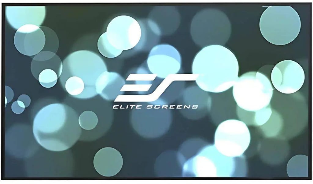 Elite Screens AR165WH2 Aeon Series - 165 Inches CineWhite Edge Free/Edgeless Fixed Frame Projection Screen