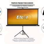 Elcor 4ft By 6ft 84 Inch tripod Projector Screens thumbnail 2