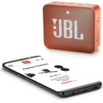 Jbl Go 2 Portable Bluetooth Waterproof Speaker With Mic Orange thumbnail 2