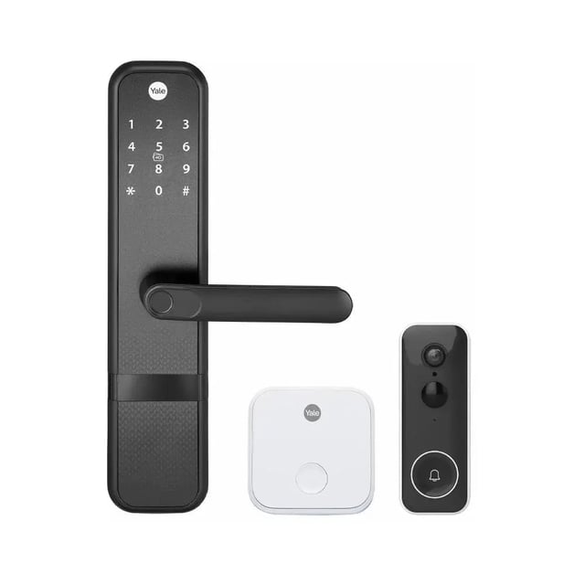Yale Zuri Smart Lock (Black) with Smart video door bell