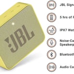Jbl Go 2 Portable Bluetooth Waterproof Speaker With Mic Yellow thumbnail 2
