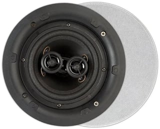 Artsound FL550 Flat, Round, 10-100W 2-Way Inwall Stereo Loudspeaker
