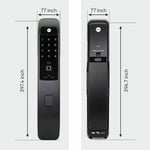 Yale YMI 70 MB- A Series, Push Pull Smart Lock, Matt Black thumbnail 4