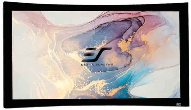 Elite Screens CURVE180WH1 Lunette Series - 180 Inches CineWhite Curve Fixed Frame Projection Screen