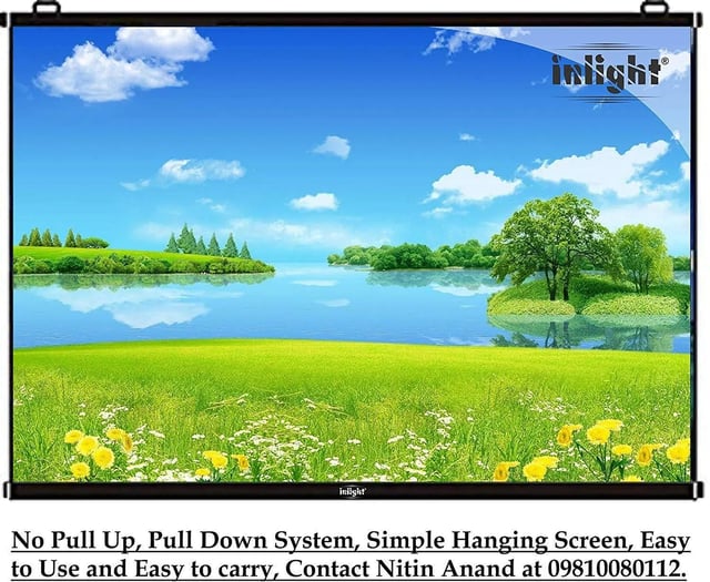 Inlight 133 Inches ultra Hd universal Map type Projector Screen 10 X 6 Ft