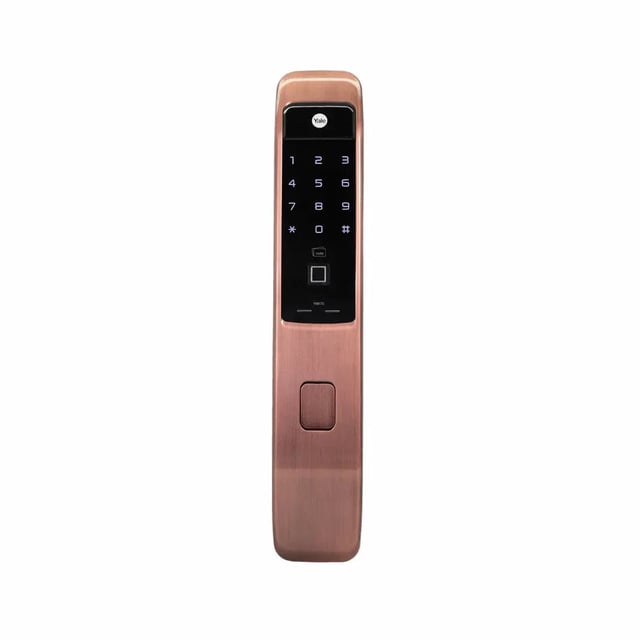 Yale YMI 70 RB - A Series, Push Pull Smart Lock, Red Bronze (Bluetooth Module and Wifi Bridge Included)