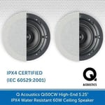 Q Acoustics Q Install Qi 50cw Weatherproof Ceiling Speaker (pair) With Latest technology thumbnail 3