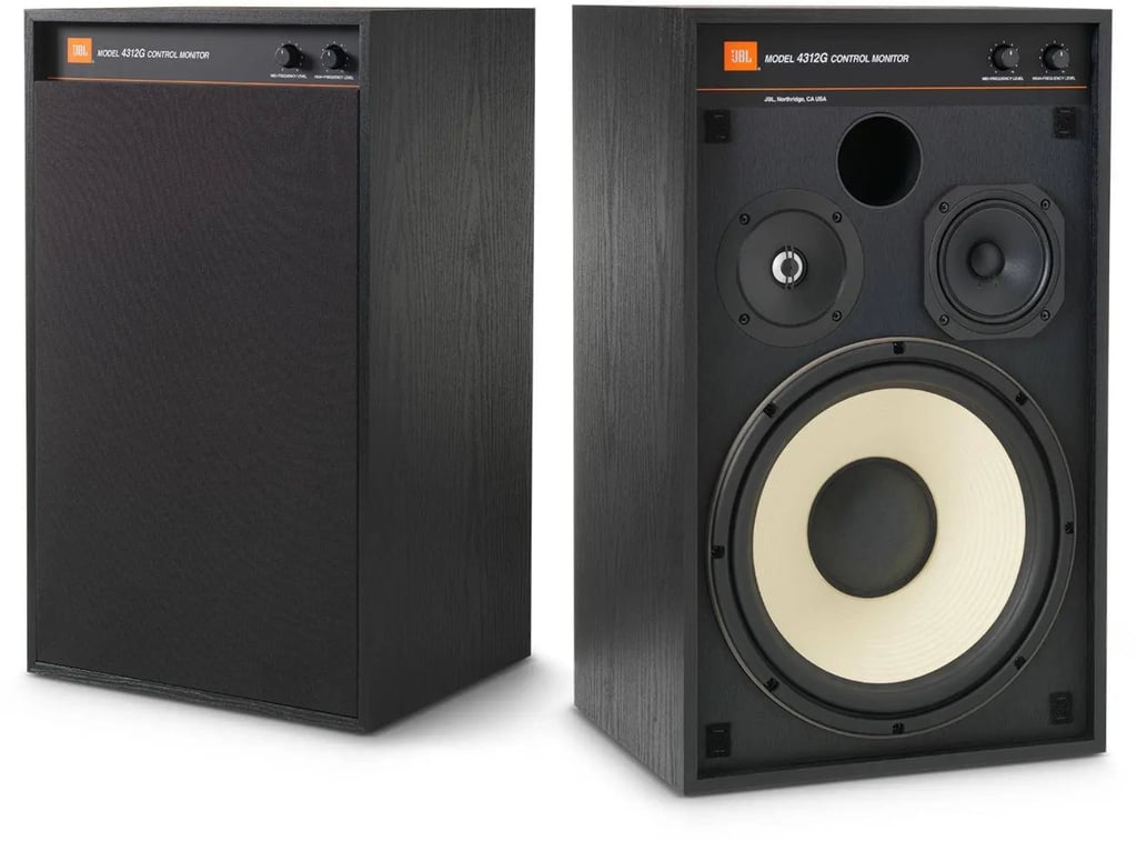 JBL 4312G 12-inch (300mm) 3-way Studio Monitor Bookshelf Loudspeaker