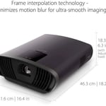 Viewsonic X100-4k 2900-lumen Xpr 4k uhd Led Home theater Projector thumbnail 3
