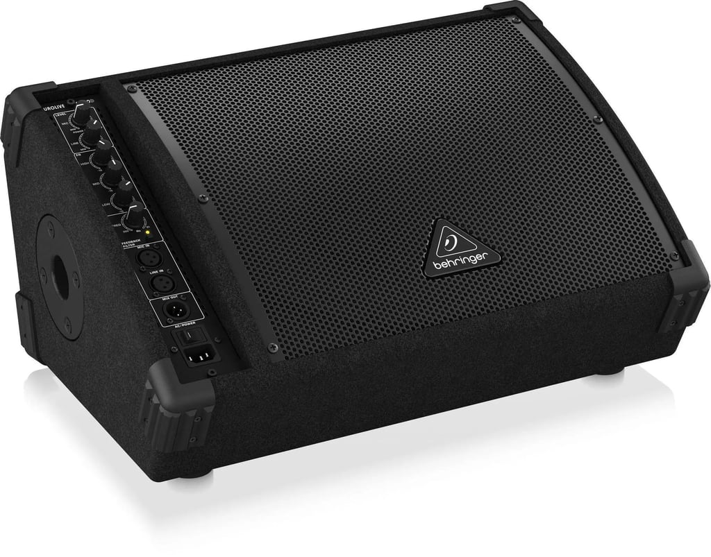 Behringer F1220d Bi-amped 250-watt Monitor Speaker System With 12 Inches Woofer, 3 Inches tweeter And Feedback Filter