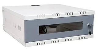 Metal Folding 2U Wall Mount Rack with Lock