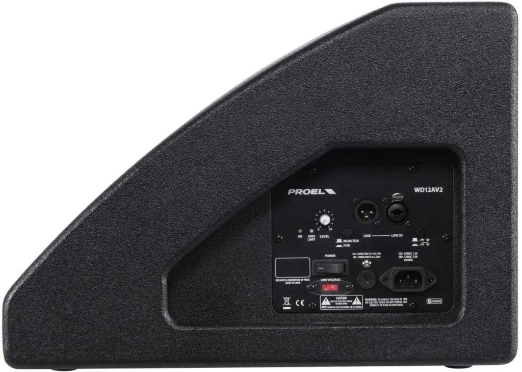 Proel WD12AV2 Active 2 Way Coaxial Stage Monitors Speaker