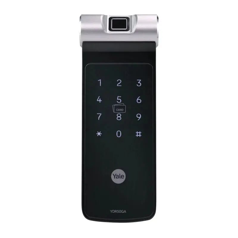 YALE YDR 50 GA Smart Gate Lock, Black, With Remote