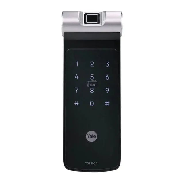 YALE YDR 50 GA Smart Gate Lock, Black, With Remote