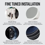 Polk Audio Rc6s Ceiling Stereo Speaker Perfect Match For Indoor/outdoor Placement Bath, Kitchen,covered Porches(each) thumbnail