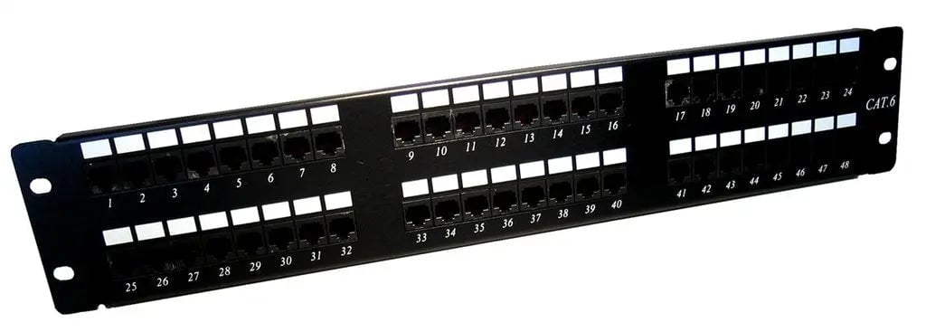D-Link Cat6 UTP 48-Port Fully Loaded Patch Panel